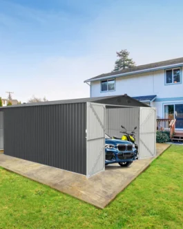 [AS-IS] Metal Storage Shed 13’x20′